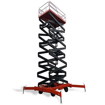 Фото 46 - Ножничный подъемник с электроподъемом и аккумулятором QX-050-140 DC/AC OXLIFT 500 кг 14 м.