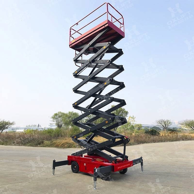 Фото 60 - Самоходный Ножничный Подъемник QZ-050-160 OXLIFT 500 кг 16 м.