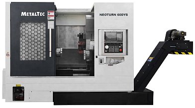 Фото 18 - MetalTec NeoTurn 60DYS (Syntec)- Токарный станок ЧПУ с наклонной станиной и противошпинделем.