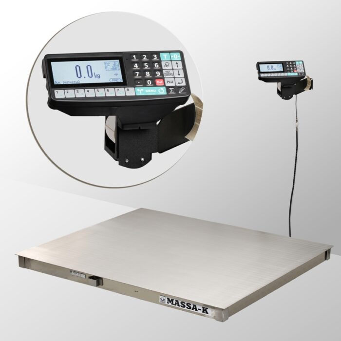 Фото 1 - Весы платформенные МАССА-К 4D-PM-1-500-RP с печатью этикеток.